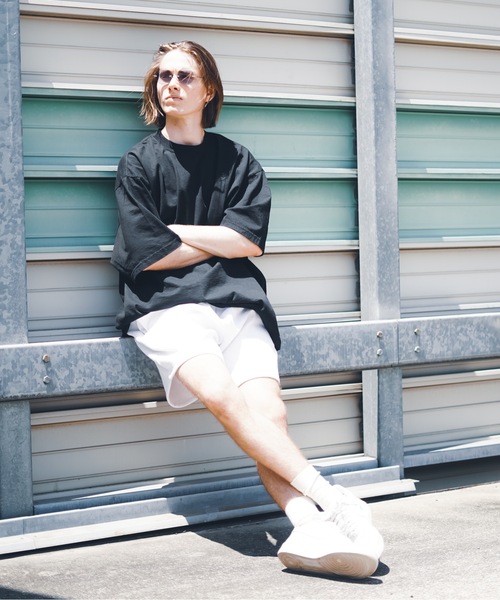 SHAKA WeAR（シャカウェア）の「【SHAKA WEAR/シャカウェア】GARMENT DYE DROP SHOULDER S/S G-DYE_DROP　ヘビーウェイト ビッグシルエット　Tシャツ（Tシャツ/カットソー・メンズ・ブラック系その他2/ブラック/クリーム/ホワイト/ナチュラル/モカ・MEDIUM/SMALL/X-LARGE/LARGE/XX-LARGE）」の14枚目の写真