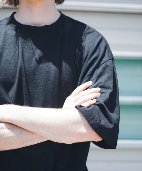 SHAKA WeAR（シャカウェア）の「【SHAKA WEAR/シャカウェア】GARMENT DYE DROP SHOULDER S/S G-DYE_DROP　ヘビーウェイト ビッグシルエット　Tシャツ（Tシャツ/カットソー・メンズ・ブラック系その他2/ブラック/クリーム/ホワイト/ナチュラル/モカ・MEDIUM/SMALL/X-LARGE/LARGE/XX-LARGE）」の18枚目の写真