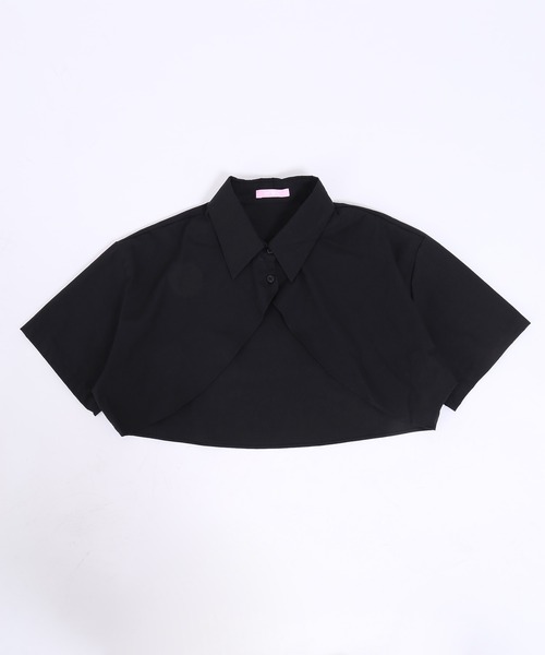 PHILLY(フィリー)の「キャミ×半袖ショートシャツSET(シャツ/ブラウス・レディース・ブラック/ブルー/ホワイト・FREE)」の7枚目の写真