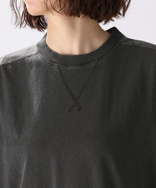 niko and...（ニコアンド）の「製品染めドッキングプルオーバー2（Tシャツ/カットソー・レディース・オフホワイト/ブルー/ピンク/チャコール・MEDIUM/LARGE）」の14枚目の写真