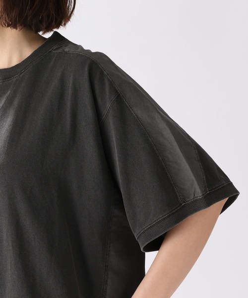 niko and...（ニコアンド）の「製品染めドッキングプルオーバー2（Tシャツ/カットソー・レディース・オフホワイト/ブルー/ピンク/チャコール・MEDIUM/LARGE）」の15枚目の写真