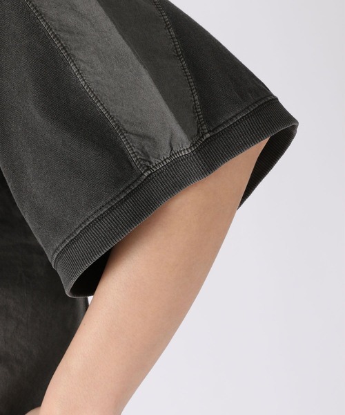 niko and...（ニコアンド）の「製品染めドッキングプルオーバー2（Tシャツ/カットソー・レディース・オフホワイト/ブルー/ピンク/チャコール・MEDIUM/LARGE）」の16枚目の写真