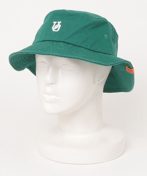 UNIVERSAL OVERALL（ユニバーサルオーバーオール）の「UNIVERSAL OVERALL / UOロゴ刺繍ツイルハット / DS1494（ハット・レディース・グリーン/ブラウン/ホワイト/ブラック/ブルー/グレー/チャコールグレー/ダークグリーン・FREE）」の10枚目の写真