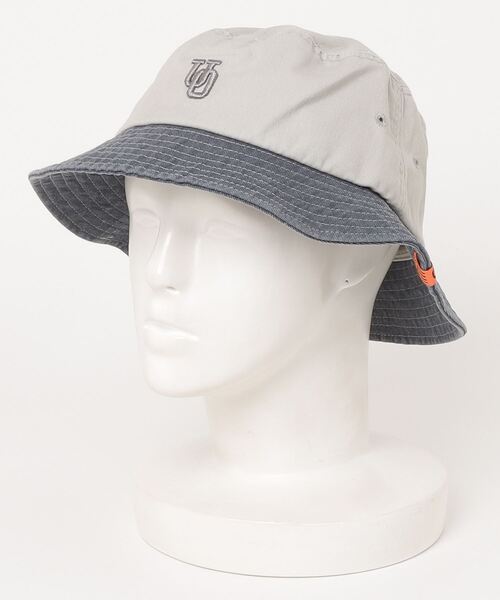 UNIVERSAL OVERALL（ユニバーサルオーバーオール）の「UNIVERSAL OVERALL / UOロゴ刺繍ツイルハット / DS1494（ハット・レディース・グリーン/ブラウン/ホワイト/ブラック/ブルー/グレー/チャコールグレー/ダークグリーン・FREE）」の11枚目の写真