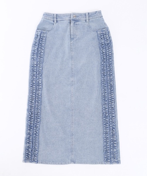 WC（ダブル シー）の「フリルラインデニムスカート（スカート・レディース・ブルー・FREE）」の22枚目の写真