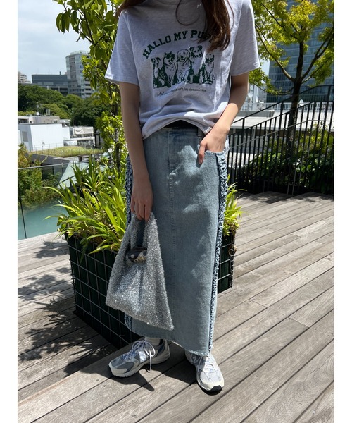 WC（ダブル シー）の「フリルラインデニムスカート（スカート・レディース・ブルー・FREE）」の14枚目の写真