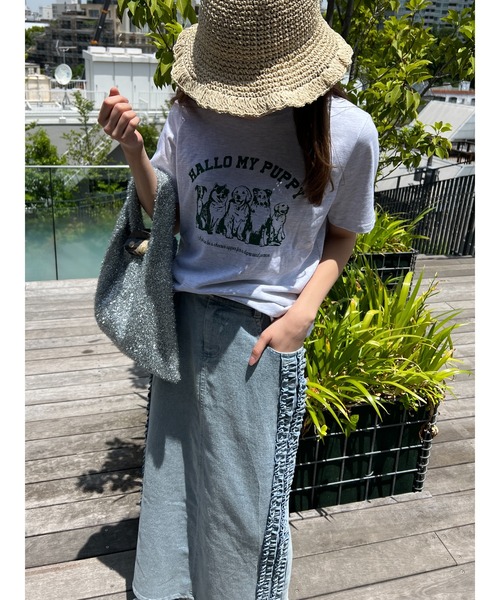 WC（ダブル シー）の「フリルラインデニムスカート（スカート・レディース・ブルー・FREE）」の16枚目の写真