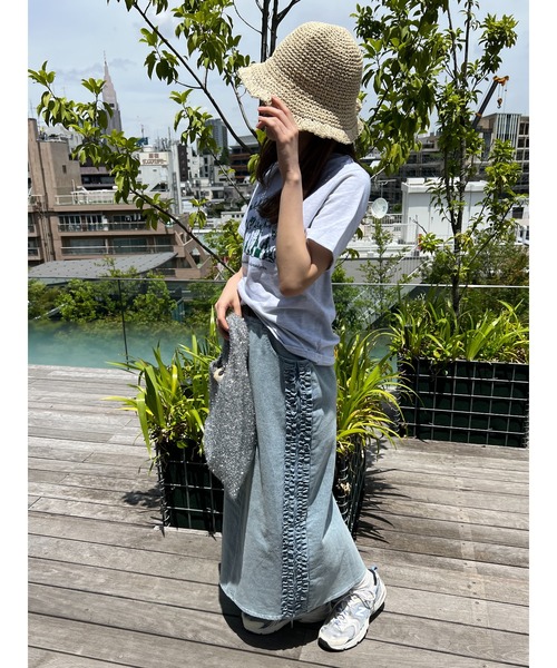 WC（ダブル シー）の「フリルラインデニムスカート（スカート・レディース・ブルー・FREE）」の21枚目の写真