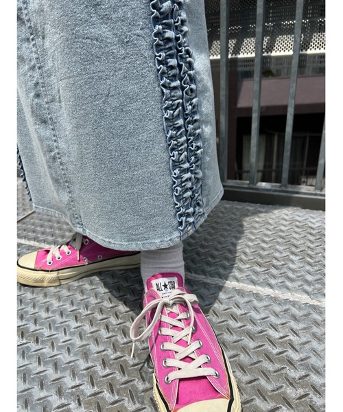 WC（ダブル シー）の「フリルラインデニムスカート（スカート・レディース・ブルー・FREE）」の9枚目の写真