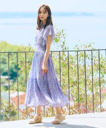 grove | 大人の花柄ジョーゼットプリントワンピ(ワンピース)