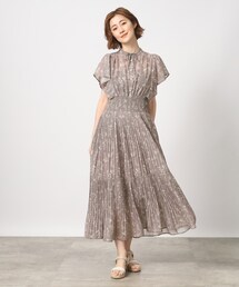 grove | 大人の花柄ジョーゼットプリントワンピ(ワンピース)