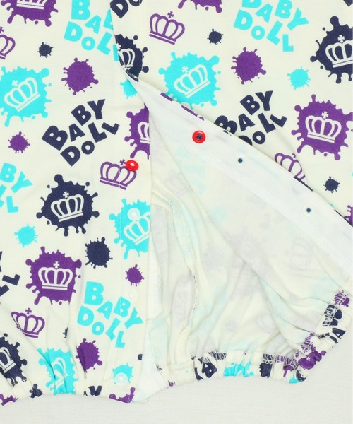 BABYDOLL(ベビードール)の「ラクガキ2WAYオール 8529B(肌着・キッズ・ネイビー/ピンク・50-70cm)」の16枚目の写真