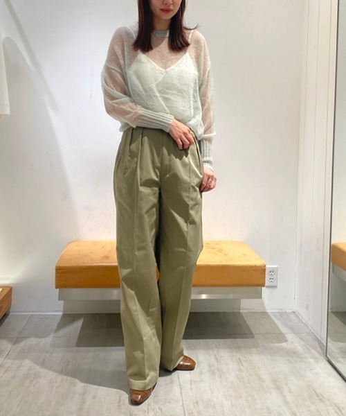 styling/（スタイリング）の「モヘヤニット プルオーバー（ニット/セーター・レディース・イエロー/ネイビー/ミント・FREE）」の21枚目の写真