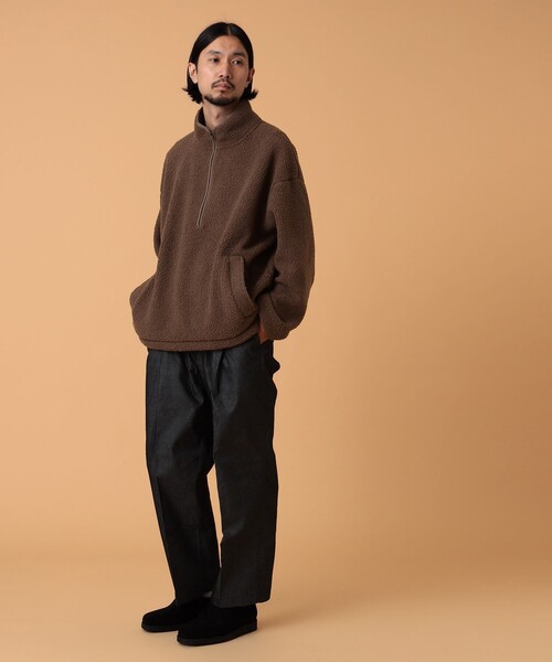 BEAMS LIGHTS(ビームスライツ)の「BEAMS LIGHTS / プードル ボア ハーフジップ プルオーバー(スウェット・メンズ・ブラック/ライトブラウン・MEDIUM/LARGE/SMALL)」の22枚目の写真