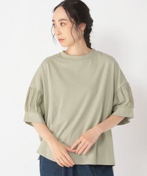 studio CLIP | 【接触冷感/紫外線防止】ひんやり切替えスリーブプルオーバー(Tシャツ/カットソー)