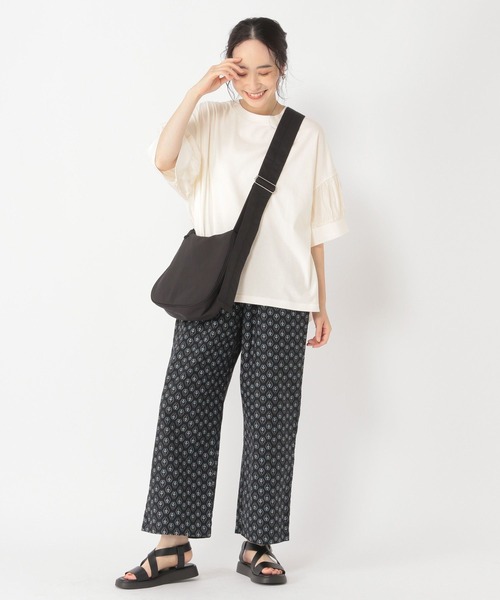 studio CLIP(スタディオクリップ)の「【接触冷感/紫外線防止】ひんやり切替えスリーブプルオーバー(Tシャツ/カットソー・レディース・ブラック/オフホワイト/ライトグレー/ライトグリーン・FREE)」の21枚目の写真