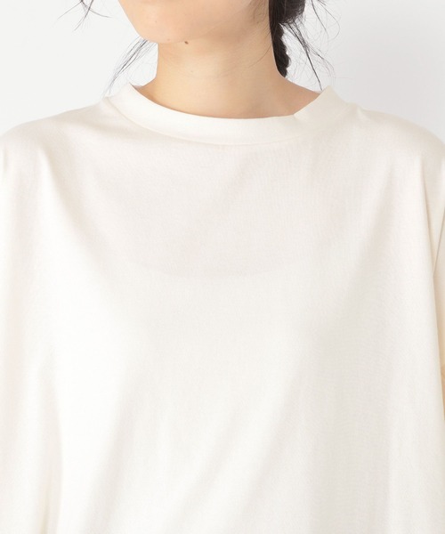 studio CLIP(スタディオクリップ)の「【接触冷感/紫外線防止】ひんやり切替えスリーブプルオーバー(Tシャツ/カットソー・レディース・ブラック/オフホワイト/ライトグレー/ライトグリーン・FREE)」の15枚目の写真