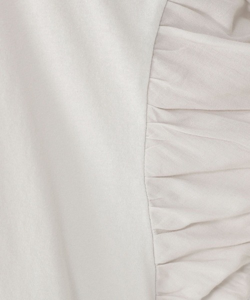 studio CLIP(スタディオクリップ)の「【接触冷感/紫外線防止】ひんやり切替えスリーブプルオーバー(Tシャツ/カットソー・レディース・ブラック/オフホワイト/ライトグレー/ライトグリーン・FREE)」の11枚目の写真