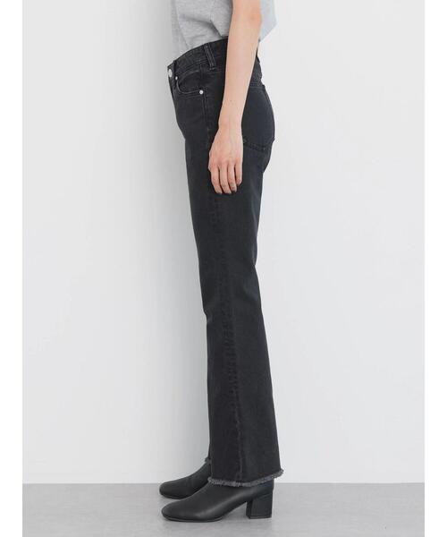AMERICAN HOLIC(アメリカンホリック)の「マチ付きフレアデニム(デニムパンツ・レディース・ブラック・S/XS/L/M)」の8枚目の写真