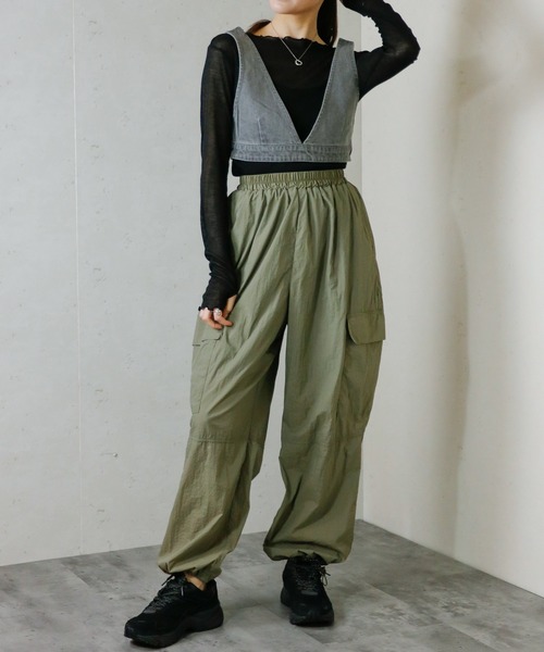 Per sist ence（パーシエンス）の「デニムビスチェ/セットアップ可（ベスト・レディース・ブラック/ブルー/インディゴブルー/グレー・FREE）」の20枚目の写真