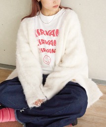 w closet | 起毛Vネックカーディガン(ニット/セーター)