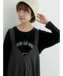 Samansa Mos2 blue | ロゴロンT(Tシャツ/カットソー)