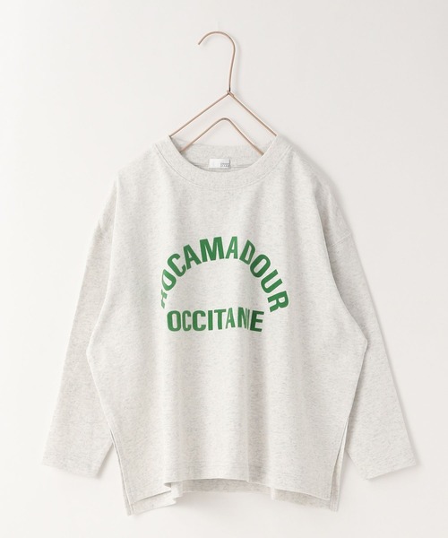 LOWRYS FARM（ローリーズファーム）の「オリジナルロゴプリントＴシャツロングスリーブ　966709（Tシャツ/カットソー・キッズ・グレー系その他/グレー/ホワイト/オフホワイト・140cm/130cm/150cm/110cm/120cm）」の4枚目の写真