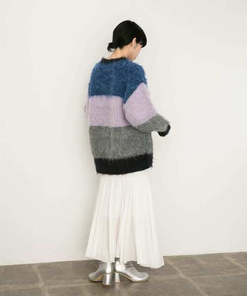 KBF(ケイビーエフ)の「ランダムシャーリングスカート(スカート・レディース・ブラック/オフホワイト・ONE)」の16枚目の写真