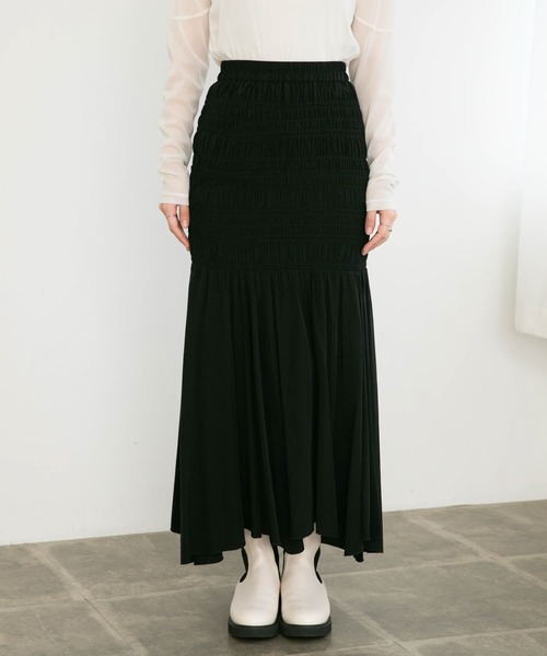 KBF(ケイビーエフ)の「ランダムシャーリングスカート(スカート・レディース・ブラック/オフホワイト・ONE)」の17枚目の写真