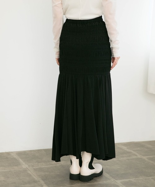 KBF(ケイビーエフ)の「ランダムシャーリングスカート(スカート・レディース・ブラック/オフホワイト・ONE)」の18枚目の写真