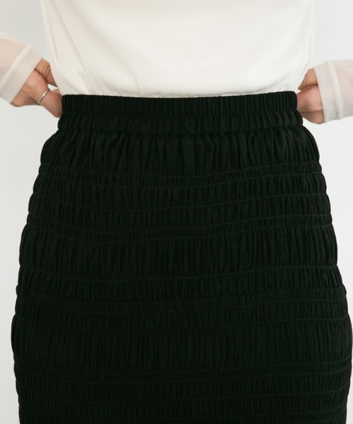 KBF(ケイビーエフ)の「ランダムシャーリングスカート(スカート・レディース・ブラック/オフホワイト・ONE)」の20枚目の写真