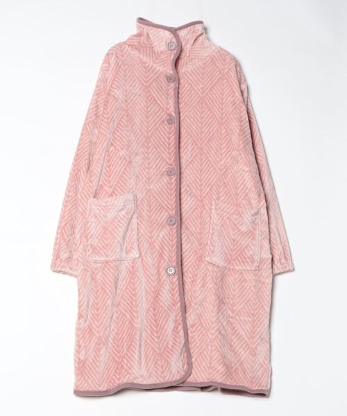 FUNALIVE（ファンアライブ）の「PAGE ONE ブランケットローブ　ミディ丈（ルームウェア/パジャマ・レディース・ベージュ/グレー/ピンク/グリーン/アイボリー/ベージュ系・FREE）」の10枚目の写真