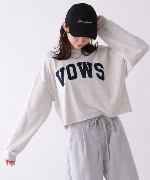 repipi armario（レピピ アルマリオ）の「カレッジショートスウェット（スウェット・キッズ・グレー/パープル/ネイビー/ホワイト/グリーン・MEDIUM/LARGE/SMALL）」の3枚目の写真