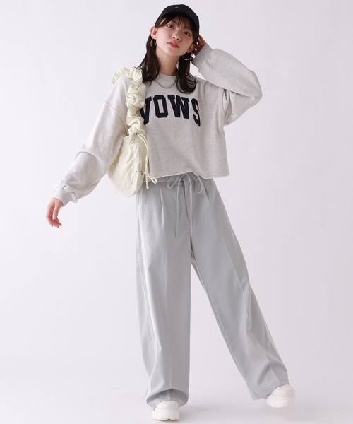 repipi armario（レピピ アルマリオ）の「カレッジショートスウェット（スウェット・キッズ・グレー/パープル/ネイビー/ホワイト/グリーン・MEDIUM/LARGE/SMALL）」の7枚目の写真