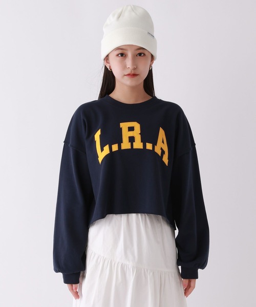 repipi armario（レピピ アルマリオ）の「カレッジショートスウェット（スウェット・キッズ・グレー/パープル/ネイビー/ホワイト/グリーン・MEDIUM/LARGE/SMALL）」の11枚目の写真