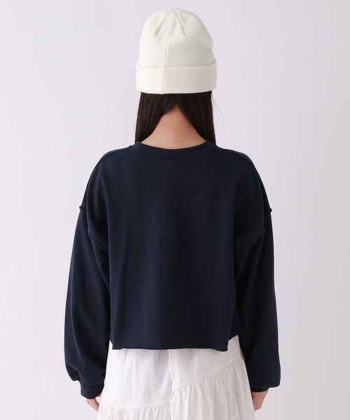 repipi armario（レピピ アルマリオ）の「カレッジショートスウェット（スウェット・キッズ・グレー/パープル/ネイビー/ホワイト/グリーン・MEDIUM/LARGE/SMALL）」の13枚目の写真