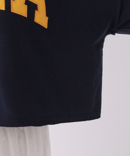 repipi armario（レピピ アルマリオ）の「カレッジショートスウェット（スウェット・キッズ・グレー/パープル/ネイビー/ホワイト/グリーン・MEDIUM/LARGE/SMALL）」の16枚目の写真