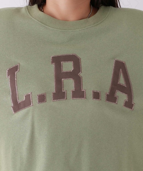 repipi armario（レピピ アルマリオ）の「カレッジショートスウェット（スウェット・キッズ・グレー/パープル/ネイビー/ホワイト/グリーン・MEDIUM/LARGE/SMALL）」の21枚目の写真