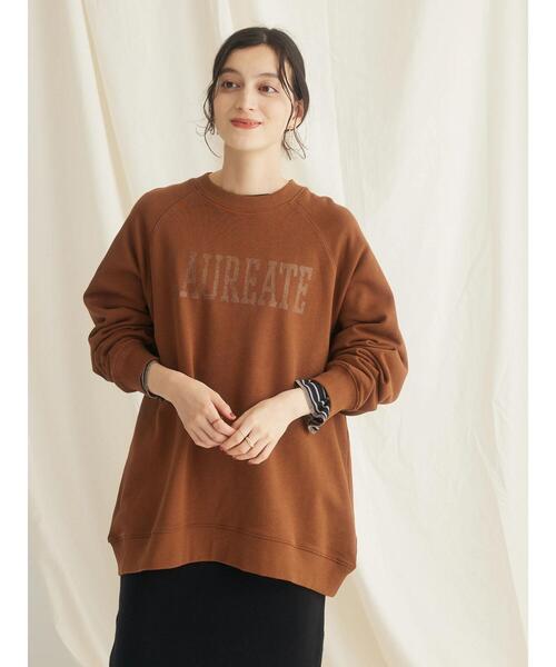 CRAFT STANDARD BOUTIQUE(クラフトスタンダードブティック)の「プリント裏毛ビッグプルオーバー(Tシャツ/カットソー・レディース・ブラウン/チャコールグレー/ネイビー・FREE)」の18枚目の写真