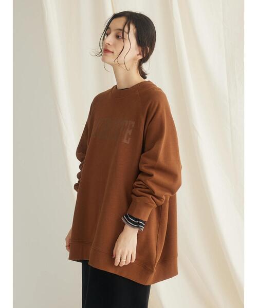 CRAFT STANDARD BOUTIQUE(クラフトスタンダードブティック)の「プリント裏毛ビッグプルオーバー(Tシャツ/カットソー・レディース・ブラウン/チャコールグレー/ネイビー・FREE)」の17枚目の写真