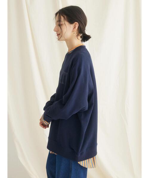 CRAFT STANDARD BOUTIQUE(クラフトスタンダードブティック)の「プリント裏毛ビッグプルオーバー(Tシャツ/カットソー・レディース・ブラウン/チャコールグレー/ネイビー・FREE)」の11枚目の写真