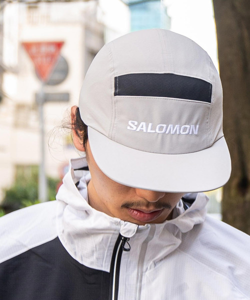 SALOMON(サロモン)の「SALOMON RUNLIFE CAP ASH / サロモン ランライフキャップ(キャップ・メンズ・グレー・ONE SIZE)」の1枚目の写真