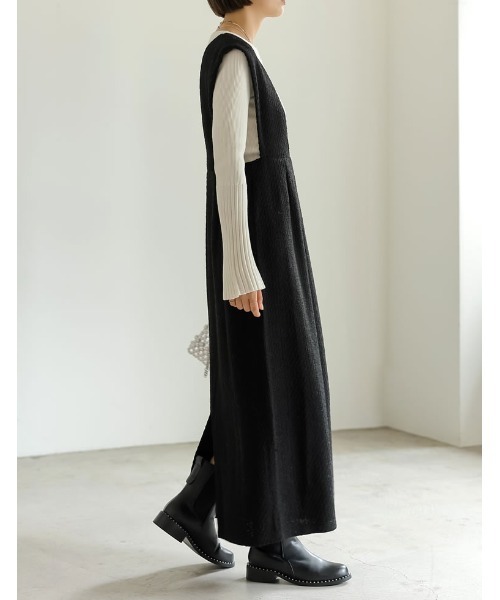 Re:EDIT（リエディ）の「MIXツイード太ストラップジャンパー