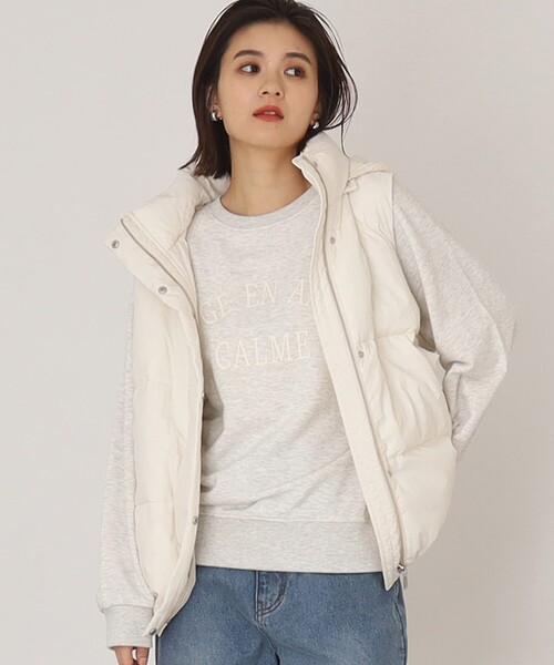 THE SHOP TK （ザ ショップ ティーケー ）の「◆ロゴ裏毛スウェット/ハグするニットシリーズ（スウェット・レディース・グレー/オフホワイト・13/12）」の18枚目の写真