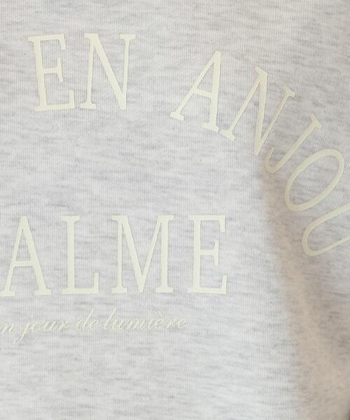 THE SHOP TK （ザ ショップ ティーケー ）の「◆ロゴ裏毛スウェット/ハグするニットシリーズ（スウェット・レディース・グレー/オフホワイト・13/12）」の9枚目の写真