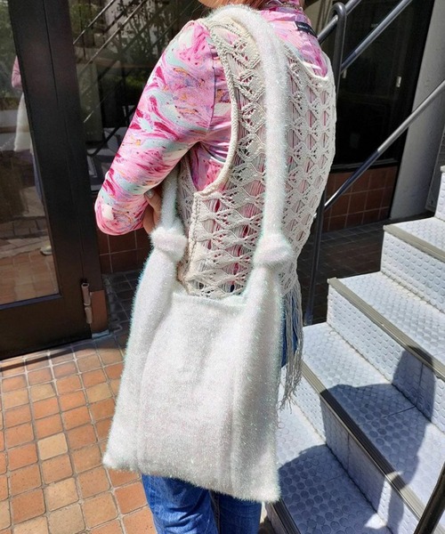 Casselini(キャセリーニ)の「【Casselini】グリッターラメトートバッグ 233-110508(トートバッグ・レディース・パープル/ホワイト/シルバー・FREE)」の13枚目の写真
