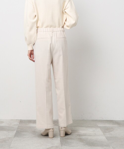 SHOO・LA・RUE（シューラルー）の「◆ウール調ワイドパンツ（その他パンツ・レディース・オフホワイト/ベージュ系1/ブラック系1/ブラック・02/03/04）」の6枚目の写真