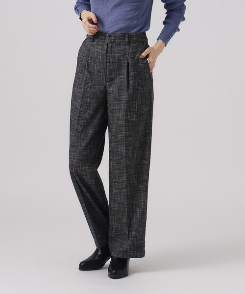 SHOO・LA・RUE（シューラルー）の「◆ウール調ワイドパンツ（その他パンツ・レディース・オフホワイト/ベージュ系1/ブラック系1/ブラック・02/03/04）」の13枚目の写真