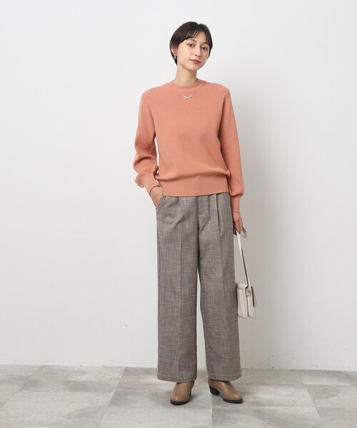 SHOO・LA・RUE（シューラルー）の「◆ウール調ワイドパンツ（その他パンツ・レディース・オフホワイト/ベージュ系1/ブラック系1/ブラック・02/03/04）」の15枚目の写真