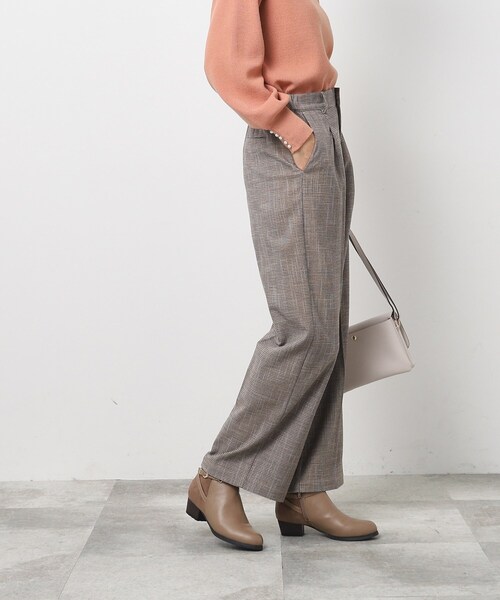 SHOO・LA・RUE（シューラルー）の「◆ウール調ワイドパンツ（その他パンツ・レディース・オフホワイト/ベージュ系1/ブラック系1/ブラック・02/03/04）」の16枚目の写真